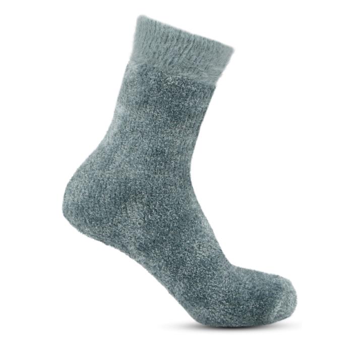 totes Ladies Chenille Bed Socks (Twin Pack) Teal / Pink Extra Image 4